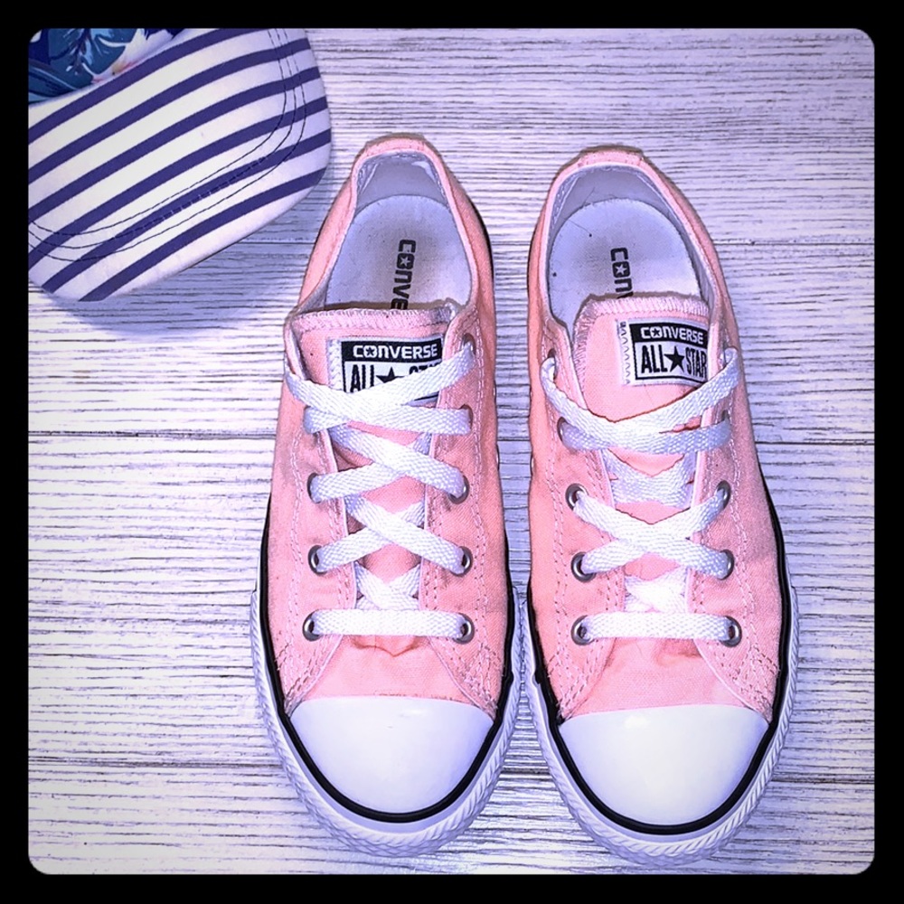 Girls Neon orange All-Star Converse
